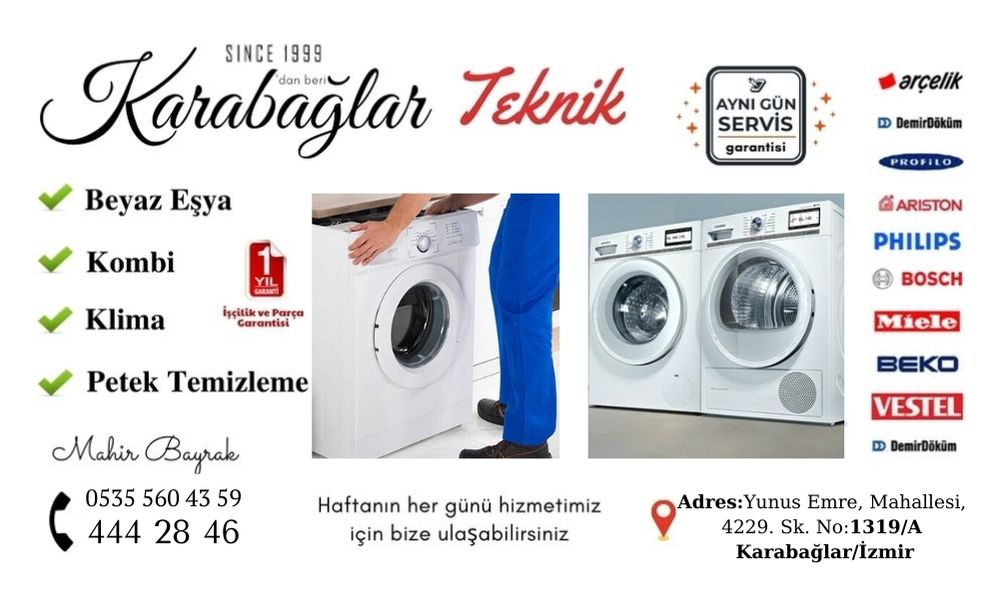 Karabağlar Kurutma Makinası Servisi 