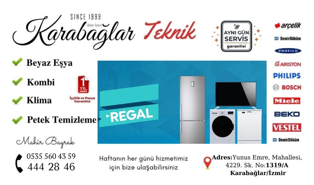 Karabağlar Regal Beyaz Eşya Servisi 